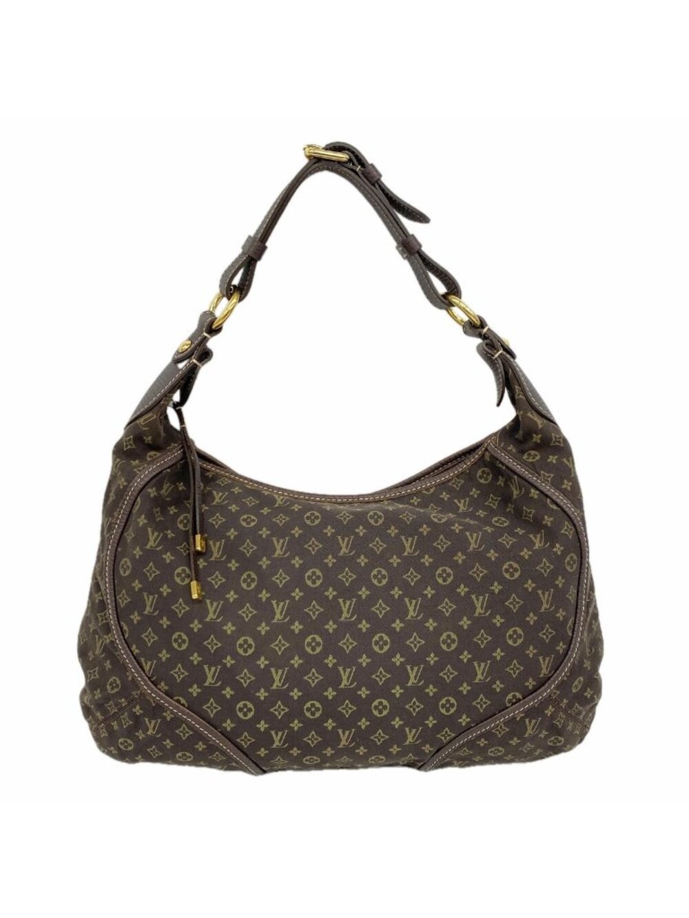 Louis Vuitton Shoulder Bag Monogram Mini Lin Manon MM Ebene